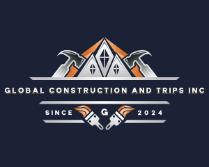 Hammer Repair Construction logo design