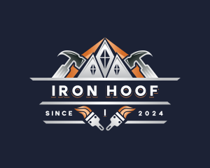 Hammer Repair Construction logo design