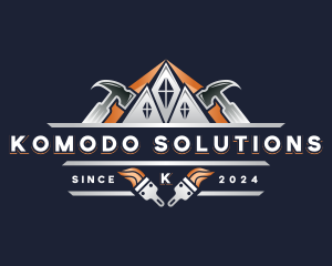 Hammer Repair Construction logo design