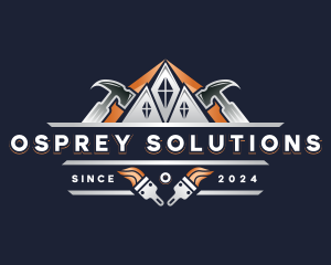 Hammer Repair Construction logo design