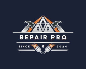 Hammer Repair Construction logo design