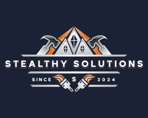 Hammer Repair Construction logo design