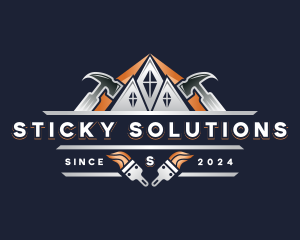 Hammer Repair Construction logo design