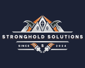 Hammer Repair Construction logo design