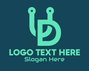 Digital Letter U & D Logo