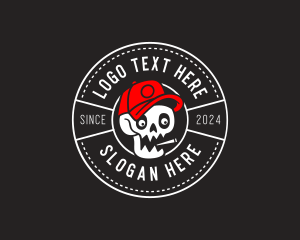 Tobacco - Smoker Skull Streetwear logo design