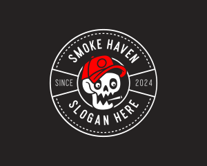 Smoker Skull Streetwear logo design