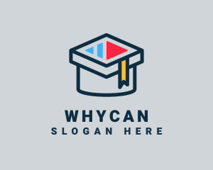 Graduate School - Audio Class Academic Cap logo design