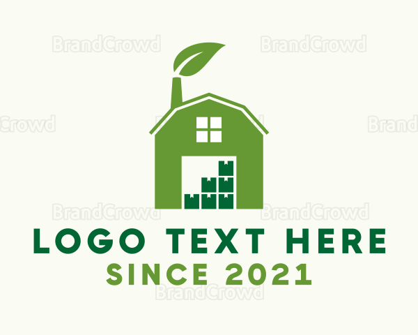 Simple Barn House Storage Logo