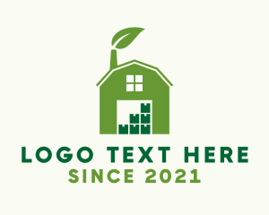 Delivery Service - Simple Barn House Storage logo design