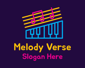 Neon Music Lounge logo design