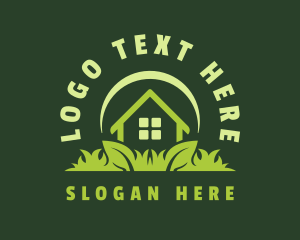 Eco - House Yard Gardener logo design