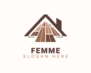 Roof Tile Flooring logo design