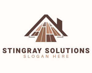 Roof Tile Flooring logo design