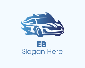 Blue Flame Car Logo