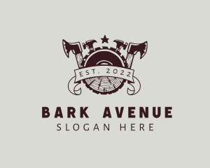 Bark - Carpentry Wood Saw logo design