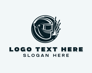 Welding Steelworks Welder logo design