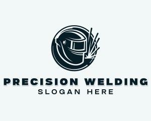 Welding Steelworks Welder logo design
