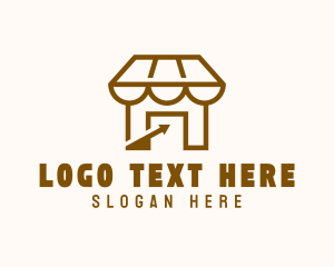Buy - Market Shop Arrow logo design