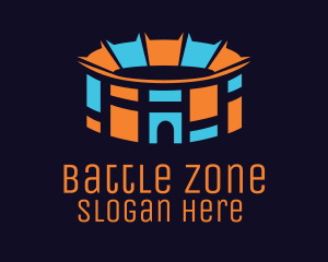 Fighting - Colorful Tournament Arena logo design