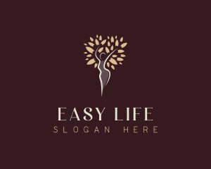 Natural Spa Woman logo design