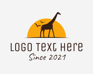 Animal Silhouette - Safari Wildlife Conservation logo design