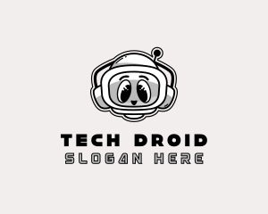 Droid - Robot Cartoon Bot logo design