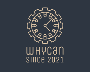 Company - Industrial Mechanical Clock logo design