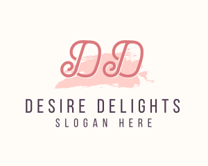 Feminine Watercolor Cosmetics  logo design