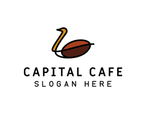 Swan Cafe Coffee logo design