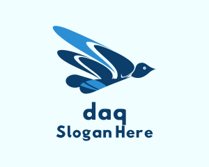 Blue Flying Dove Logo