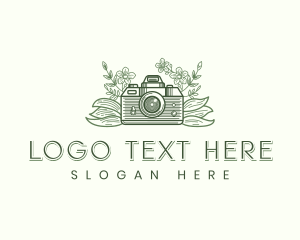 Videography - Camera Flower Lens logo design