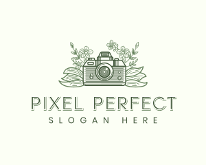 Camera Flower Lens logo design