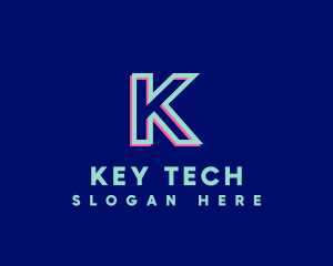 Neon Streamer Technology logo design