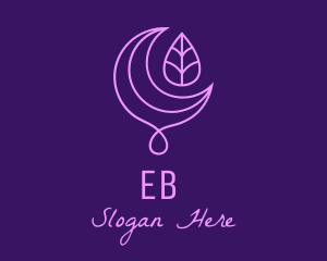 Extract - Purple Moon Droplet logo design
