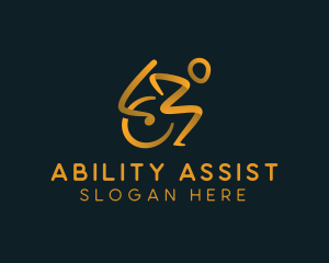 Handicap - Wheelchair Disability Foundation logo design