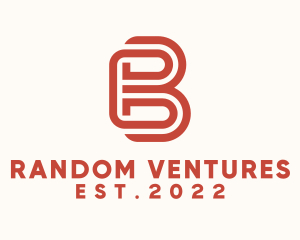 Stripe Letter B logo design