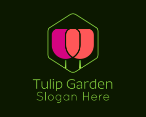 Tulips - Minimalist Tulip Gardening logo design