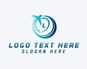 Delivery - Logistics Courier Plane logo design