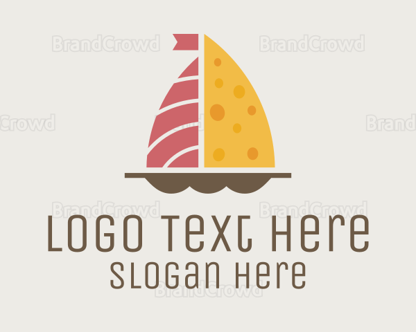 Salmon & Cheese Boat Logo