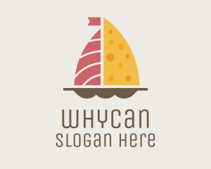 Salmon & Cheese Boat Logo