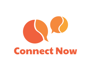 Meetup - Orange Speech Bubbles logo design