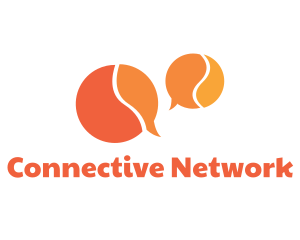 Meetup - Orange Speech Bubbles logo design