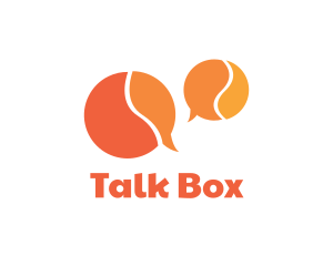 Conversation - Orange Speech Bubbles logo design