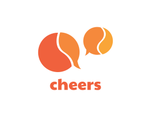 Conversation - Orange Speech Bubbles logo design