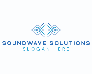 Audio - Audio Technology Waves logo design