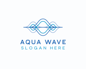 Audio Technology Waves logo design