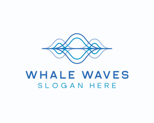 Audio Technology Waves logo design