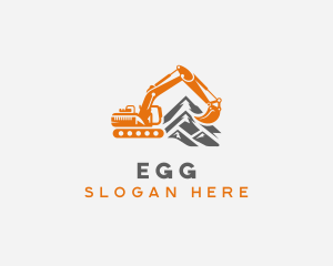 Builder Excavator Mountain Logo