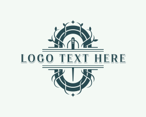 Diy - Needle Tailor Seamstress logo design